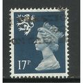 Great Britain 1990 Scotland 17p Deep Blue Used ...