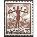 Jamaica 1945 SG138 2/- Red-Brown Mounted Mint . ..
