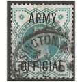 1900 O42 1/2d Blue-Green ARMY Official Good/Fin...