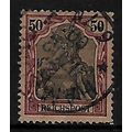 GERMANY 1899 REICHPOST 50pf BLACK AND PURPLE on...