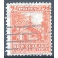 New Zealand stamps 1935 - 2p orange - Meeting H...