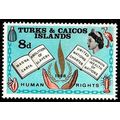 Turks & Caicos Islands 1968 Human Rights Year 8...