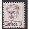Canada 1972 R Borden 3c Mint Never Hung SG 695 VGC