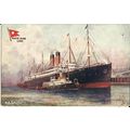 White Star Line SS BALTIC Tuck Oilette Postcard...