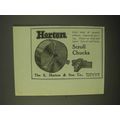 1922 Horton Scroll Chucks Ad