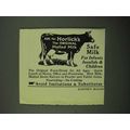 1922 Horlick's Malted Milk Ad - Safe Milk for I...