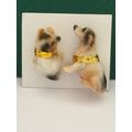 Jack Russell Pair 1:12th dolls house miniature