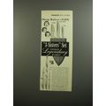 1954 Gerber Knives Ad - 3-sisters set Gerber legendary blades