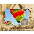 Albuquerque with Balloons Laser Engraved Wood P...