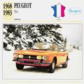 Collectors Club card. Classic Cars. Peugeot 504