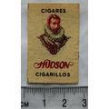vintage Matchbox Label - Hudson Cigares Cigarillos