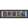 US 3168-3172, 1997 Movie Monsters, Strip of 5, ...