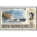 Solomon Is 1968 400th discovery 35c WWII Pacifi...