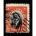 CHILE 1911 20c BLACK AND ORANGE BULNES SG 142 F...