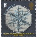 GB, Royal Microscopical Society, Snowflake, bla...