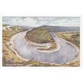 Horse Shoe Bend Chepstow EWH Art Postcard Monmo...