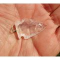 F Quartz Crystal Arrowhead Pendant Stone Bead 1...