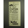 1952 Keiller of Dundee Shortbread Advertisement