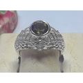 1.50ct Lab Created Rd Peridot & CZ Filigree Ste...