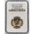 (2009) Sacagawea $1 Missing Edge Lettering MS 6...