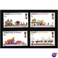 JERSEY 1970 BATTLE OF FLOWERS SG 38/41 SET 4 VA...