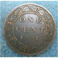 1901 Canada Large Cent Copper Coin