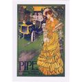 Postcard Poster Art Pipe Car Brussels Belgium A...