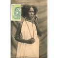 Antique Djibouti Postcard 1918 - Jenne fille se...