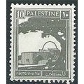 Palestine 1927 SG97 10m Slate Mounted Mint ... .