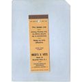 New Jersey Mountain View Matchcover Nick's 3 Ve...