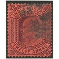 India 1903 SG135 12a Purple/Red Fine Used ... ..