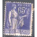 France 1937 - SG509a - 65c blue - Peace - used 9