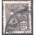Brazil 1928 - 20r greyish purple - "Aviation" -...
