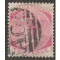 Jamaica 1884 SG19 2d Rose Wmk Crown CA Good+ Us...
