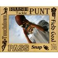 Football Sayings Laser Engraved Wood Picture Fr...