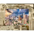 Houston Texas Laser Engraved Wood Picture Frame...