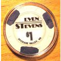 1. Even Stevens Casino Chip - Spokane, Washingt...