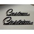 1968 Chrysler Newport Custom Emblems Pair OEM 2...