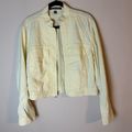 Ellen Tracy Women's Linen Blend Jacket Yellow S...