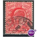 GB stamps 1902-10 KEV11 - 1d SG219 Doncaster 2