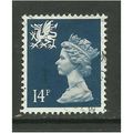 Wales GB 1988 14p Deep Blue Machin SG W40.(J301