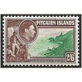 Pitcairn Islands 1940 SG8 2/6d Green & Brown Mo...