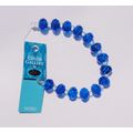 Blue Faceted Rondelle Glass Beads 14mm 14 Piece...