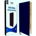 Nvi, Santa Biblia, Revisian 2022, Edician Para Notas, Leathersoft, Azul Marino,