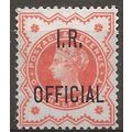 1886 O13 1/2d Vermilion IR Official Mounted Min...