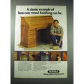 1986 Minwax Wood Finish, Polyurethane Ad - How Easy