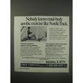 1990 NordicRow TBX Exercise Machine Ad - Nobody knows total-body aerobic