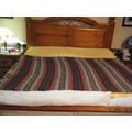 Artesanas Mickey Gaban Striped Fringed Throw Bl...