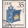 DDR, Historical Postbox 1900, white 1985, 35 Pf