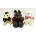 Vintage Lot of 2 Crochet starch Bears & 1 Stuff...